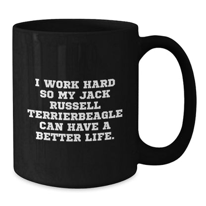 Funny Jack Russell Terrier Dog Coffee Mug Gifts from Men to Their Lovable Beagle Dog Valentine's Unique Gifts for Dog Lovers - Additional