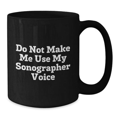 Funny Sonographer Gifts for Christmas Unique Black Coffee Mugs from Friends to Men and Women - Additional