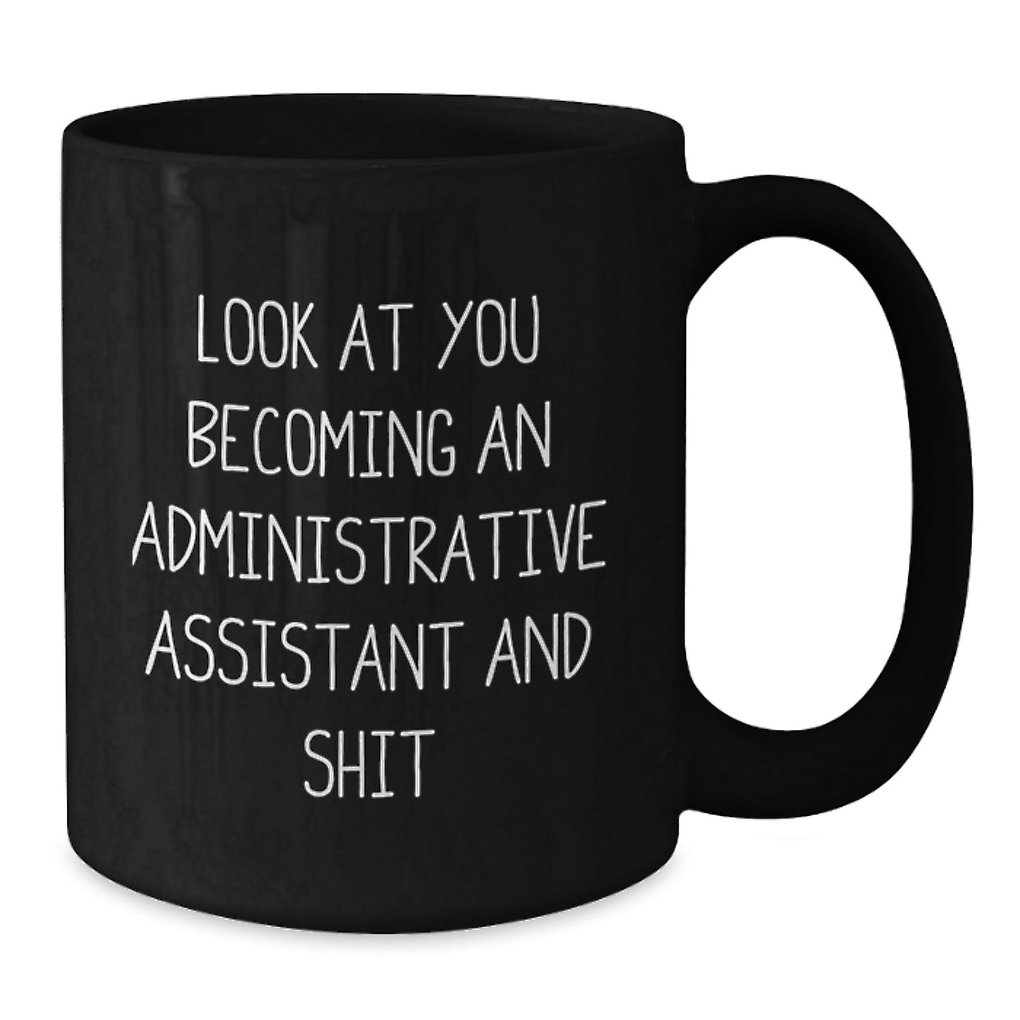 Funny Gifts from Friends for Administrative Assistant Love Black Coffee Mug - Christmas Unique Gifts for Coworkers and Family - Additional