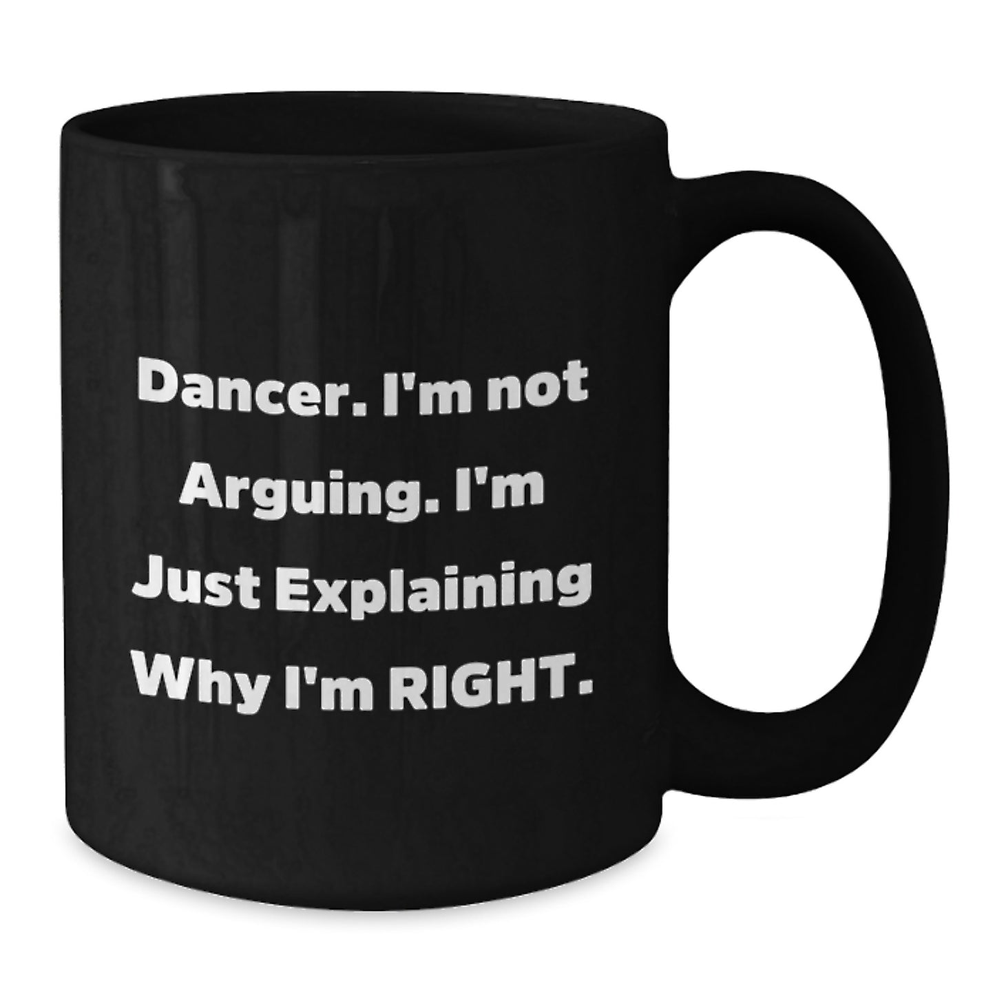 Funny Dancer Black Coffee Mug Gifts for Dancers from Friends, Unique Christmas Memorable Presents for Dance Lovers, Dancer Enthusiast Mug - Additional