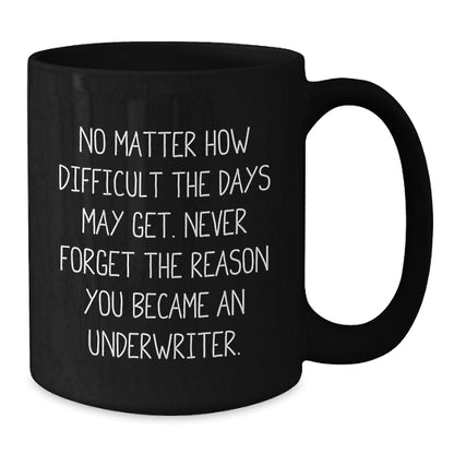 Funny Inspirational Underwriter Gifts, Black Coffee Mugs for Men Underwriters, Unique Christmas Unique Gifts from Family to Underwriter Friends - Additional