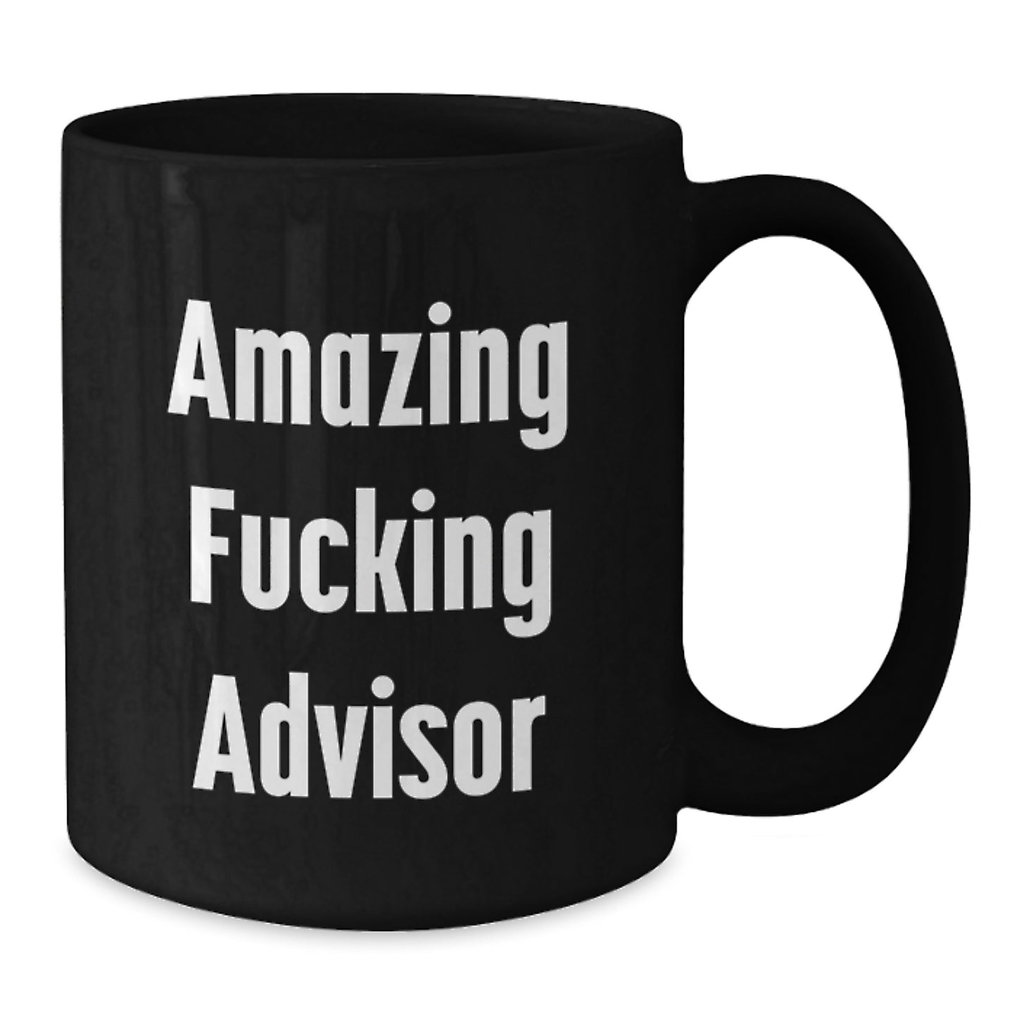 Funny Quotes for Advisor Gifts from Men, Unique Black Coffee Mug for Advisor, Best Christmas Unique Gifts for Men Friends Family - Additional