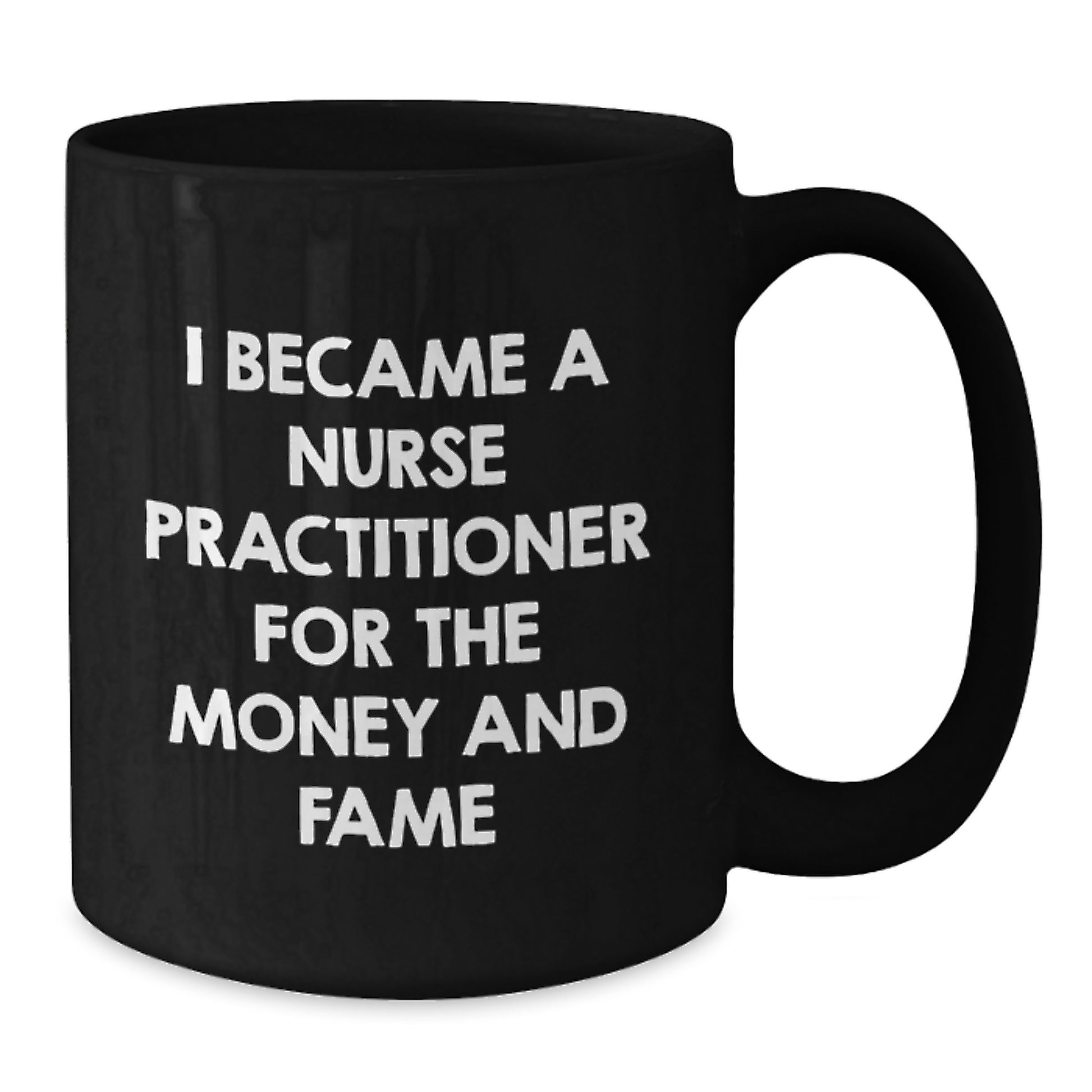 Funny Nurse Practitioner Black Coffee Mug Gifts for Nurse Practitioner Friends from Men - Additional