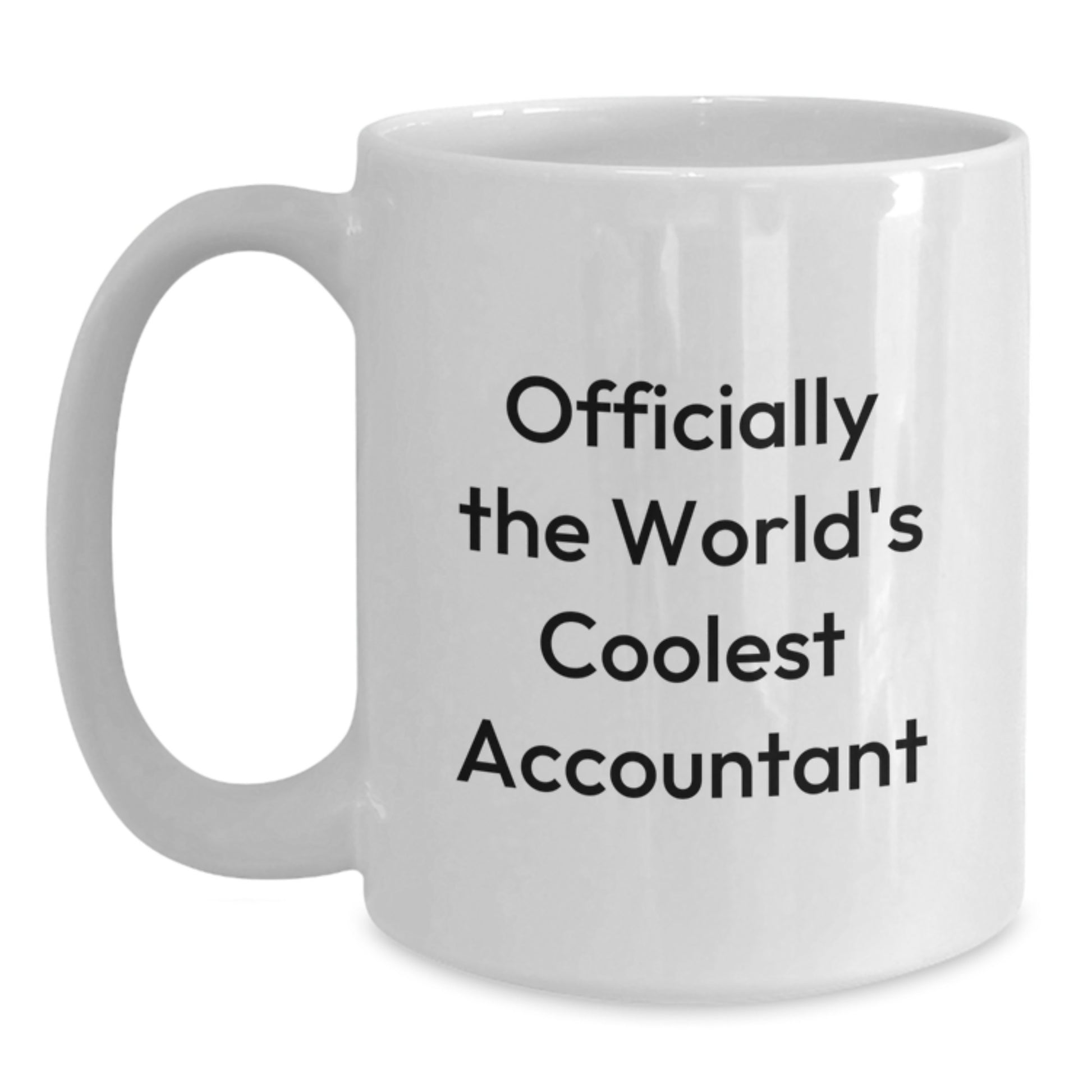Funny Accountant Gifts for Men, Officially The World's Coolest Accountant Quote White Coffee Mugs, Perfect for Christmas Unique Gifts from Friends to Accountant Colleagues - Main