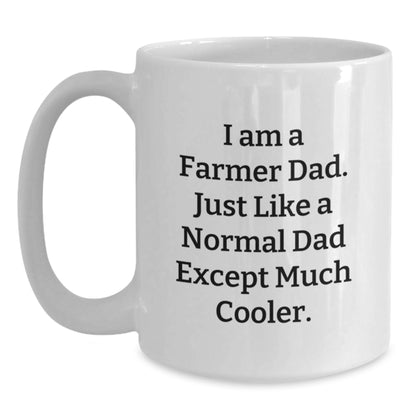 Funny Farmer Gifts for Men - White Coffee Mug - Perfect for Dad, Farming Family, or Christmas Unique Gifts from Friends and Family - Main