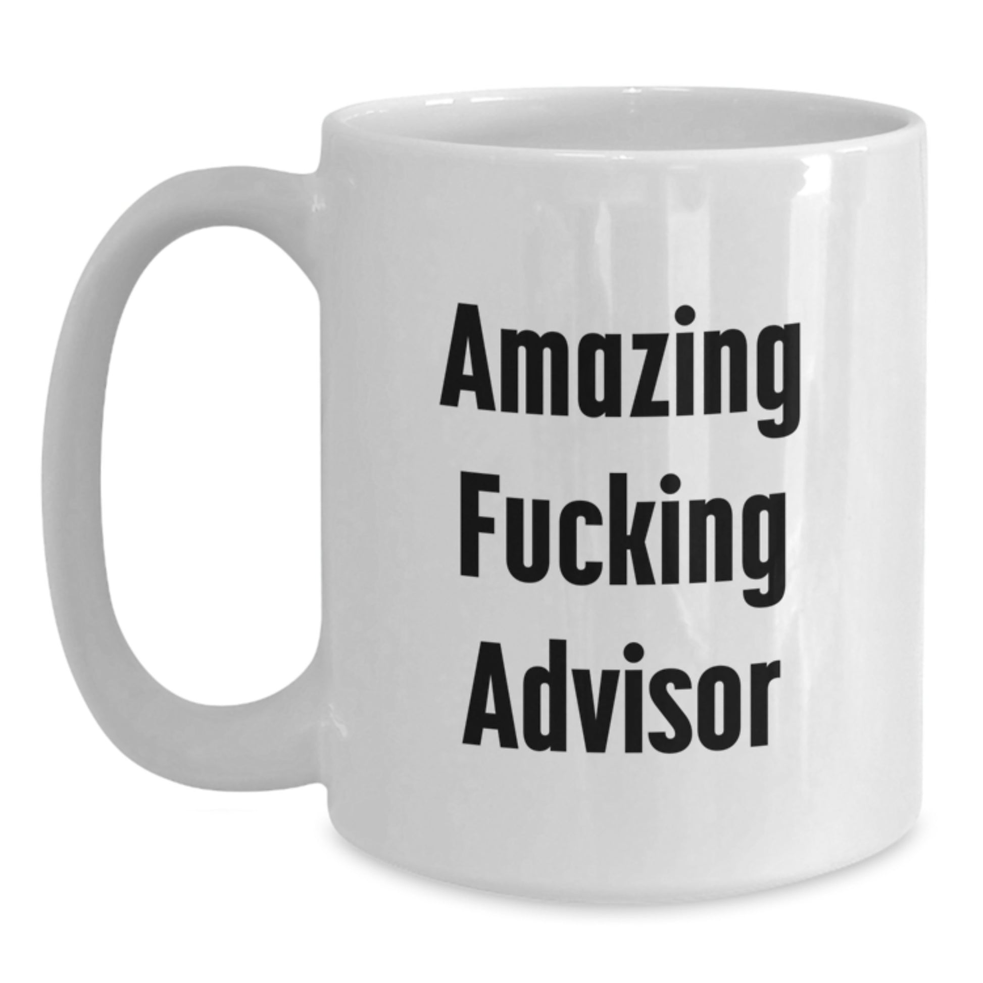 Funny Advisor Gifts for Christmas from Friends - White Coffee Mug - Main