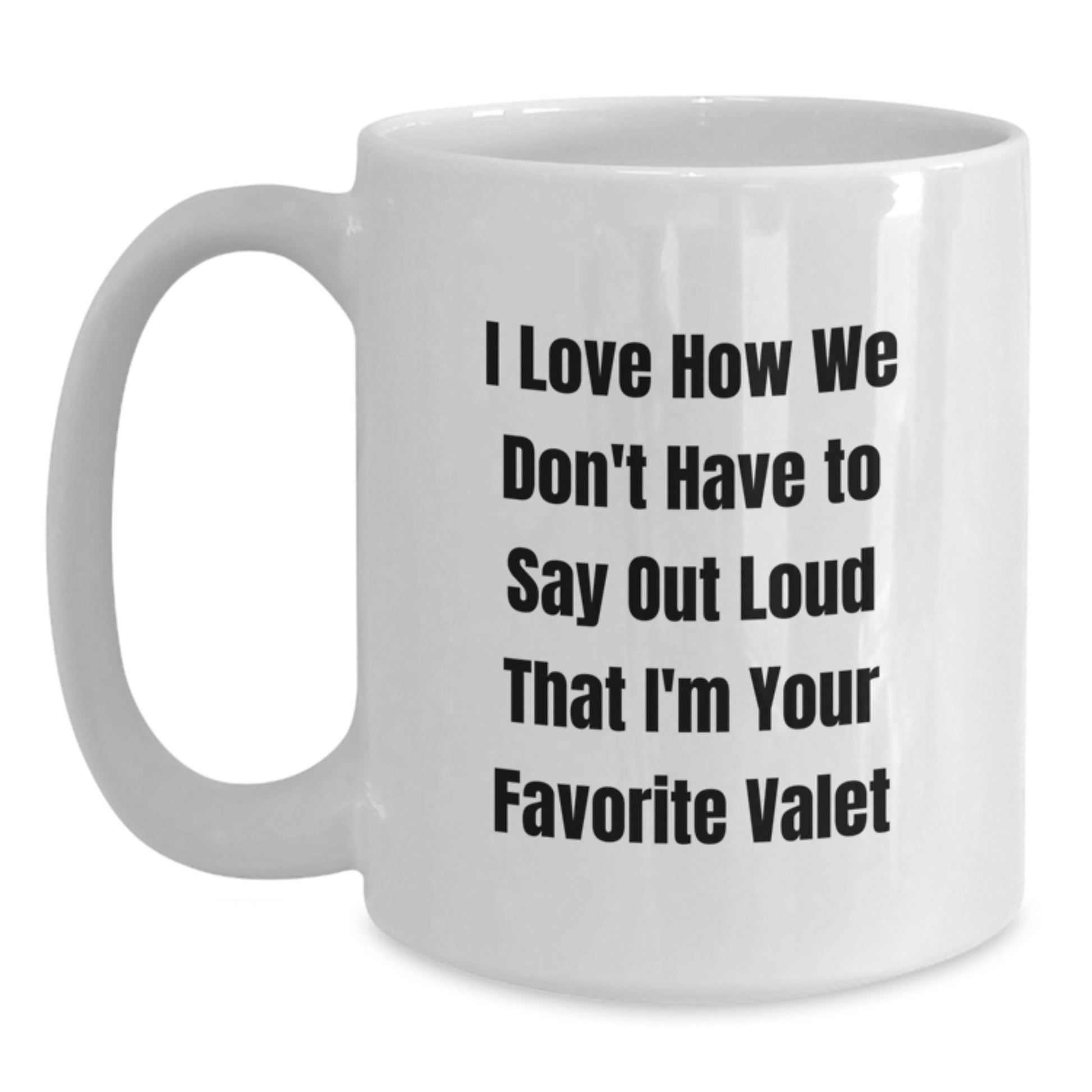 Funny Valet Gifts from Friends, Birthday Unique Gifts for Valet, White Coffee Mug - Main