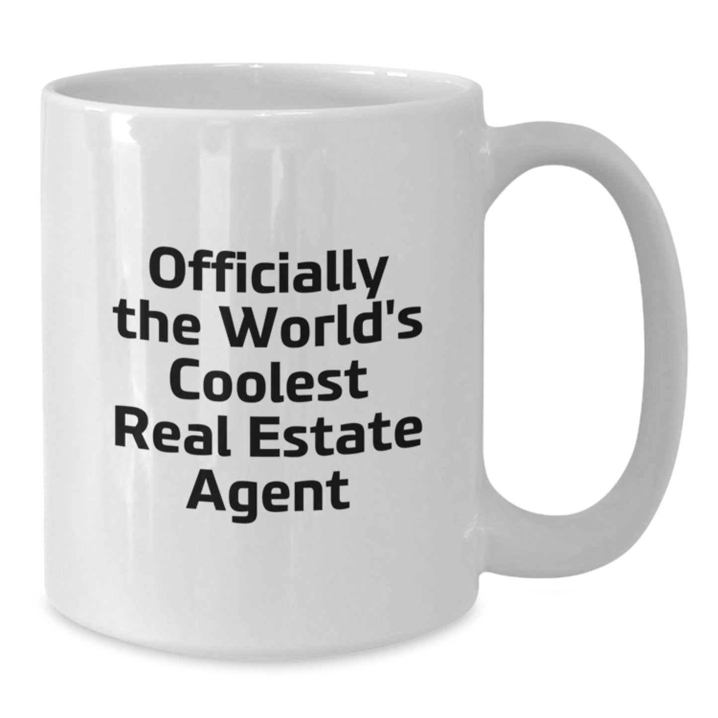 Funny Real Estate Agent Gifts from Friends, White Coffee Mug, Officially The World's Coolest Real Estate Agent, Unique Christmas Unique Gifts for Real Estate Agent Men - Additional