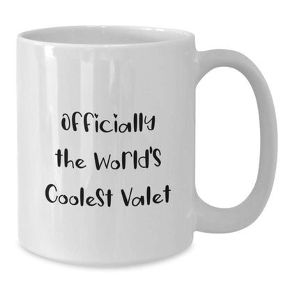 Funny Valet Gifts World's Coolest White Coffee Mugs for Graduation from Friends - Additional