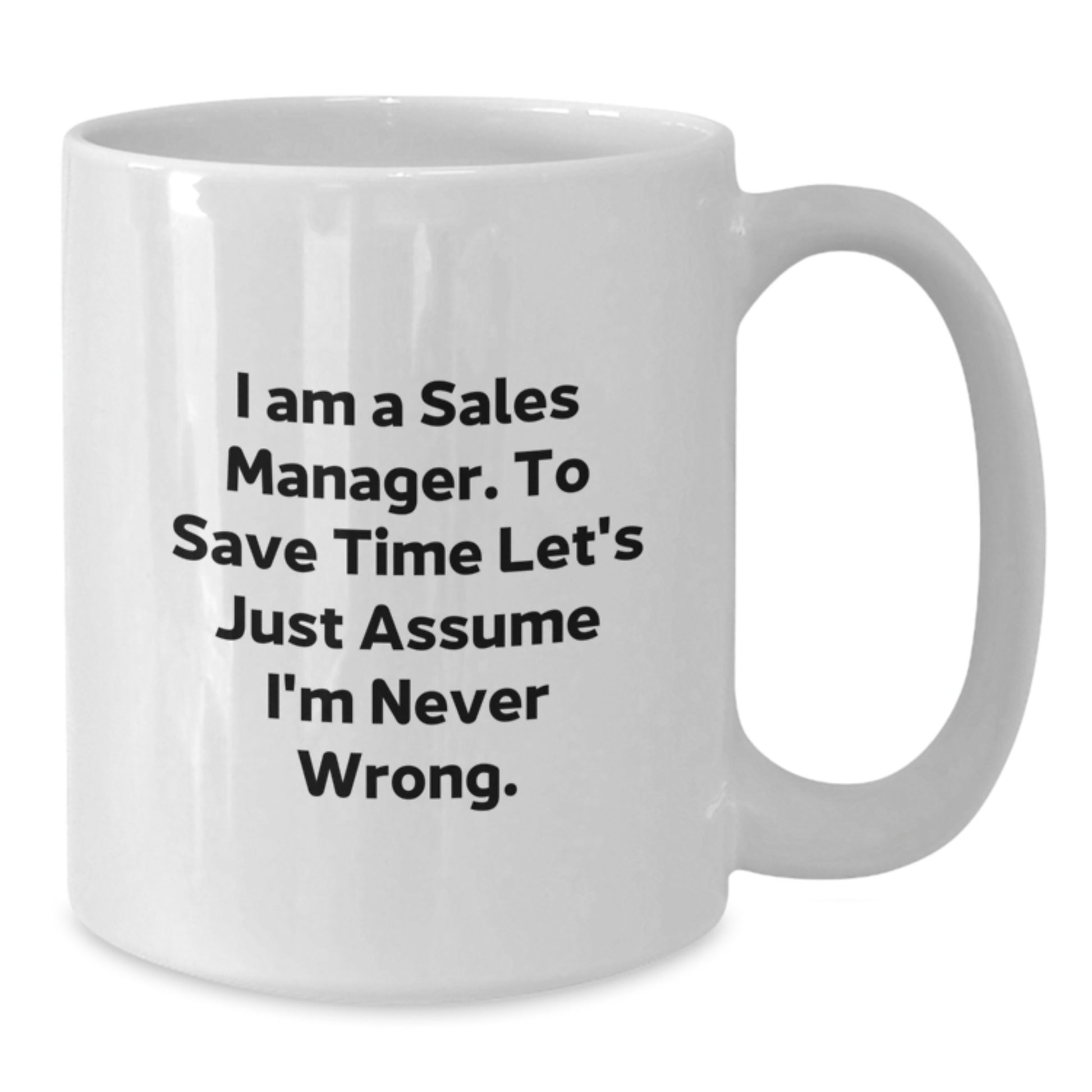 Christmas Unique Gifts for Sales Manager, Funny White Coffee Mug - Gifts from Friends, Family, or Coworkers - Additional