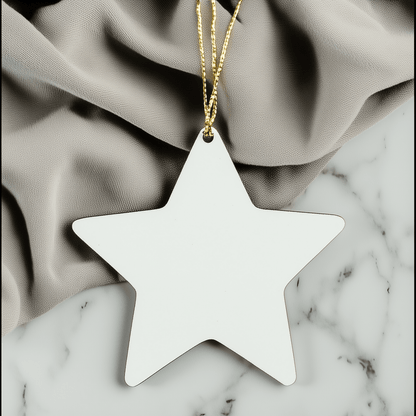 Radiation Therapist Funny Star Ornament Gifts for Men from Friends, Unique Christmas Decorations with Inspirational Quote small / White