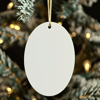 Keep Calm Comedian Gifts - Oval Ornament for Christmas, Funny Quote for Comedian Friends and Family Unique Gifts from Men and Women small / White