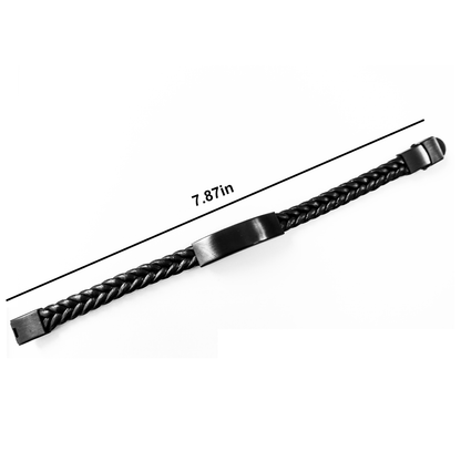 Sexy Graphic Designer Gifts, I'm That Sexy Graphic Designer Everybody's Talking About., Interlaced Leather Bracelet for Graphic Designer, Mother's Day Unique Gifts from Friends to Graphic Designer small / Black