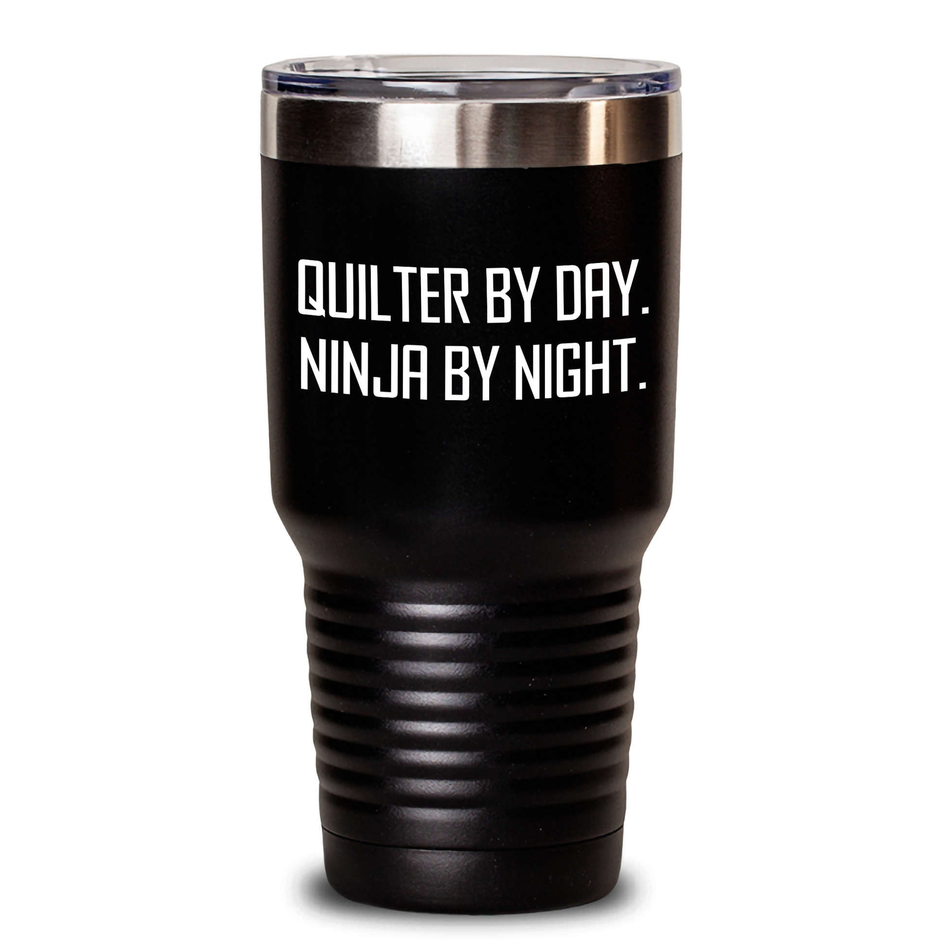 Quilter Gifts by Day, Ninja Tumblers by Night, Funny Father's Day Quilting Tumbler, Gifts from Men for Quilter - Main