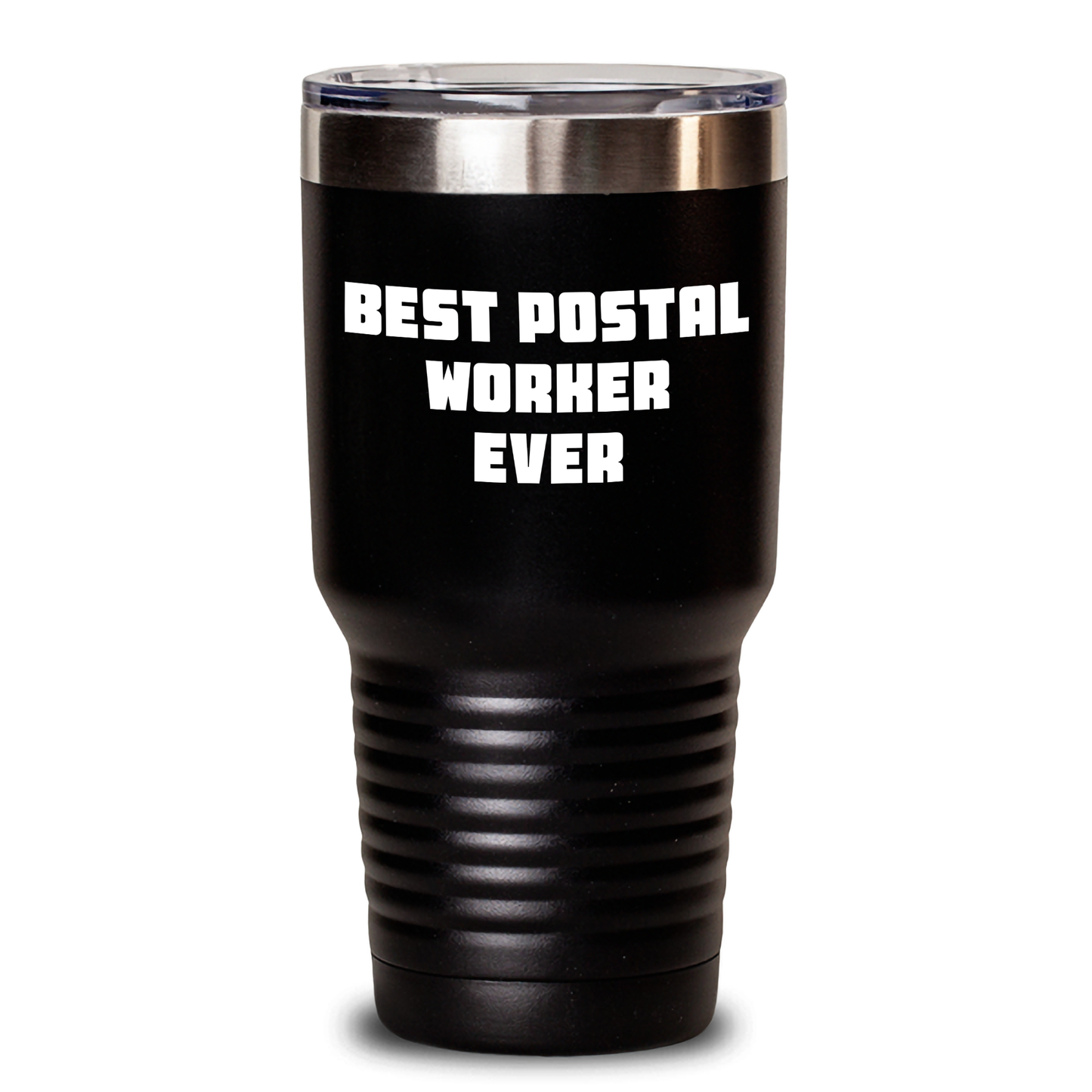 Funny Postal Worker Gifts, Best Postal Worker Ever, 20oz or 30oz Stainless Steel Tumbler, Gifts from Men, Women, and Friends for the Best Postal Worker, Unique Father's Day Unique Gifts - Main
