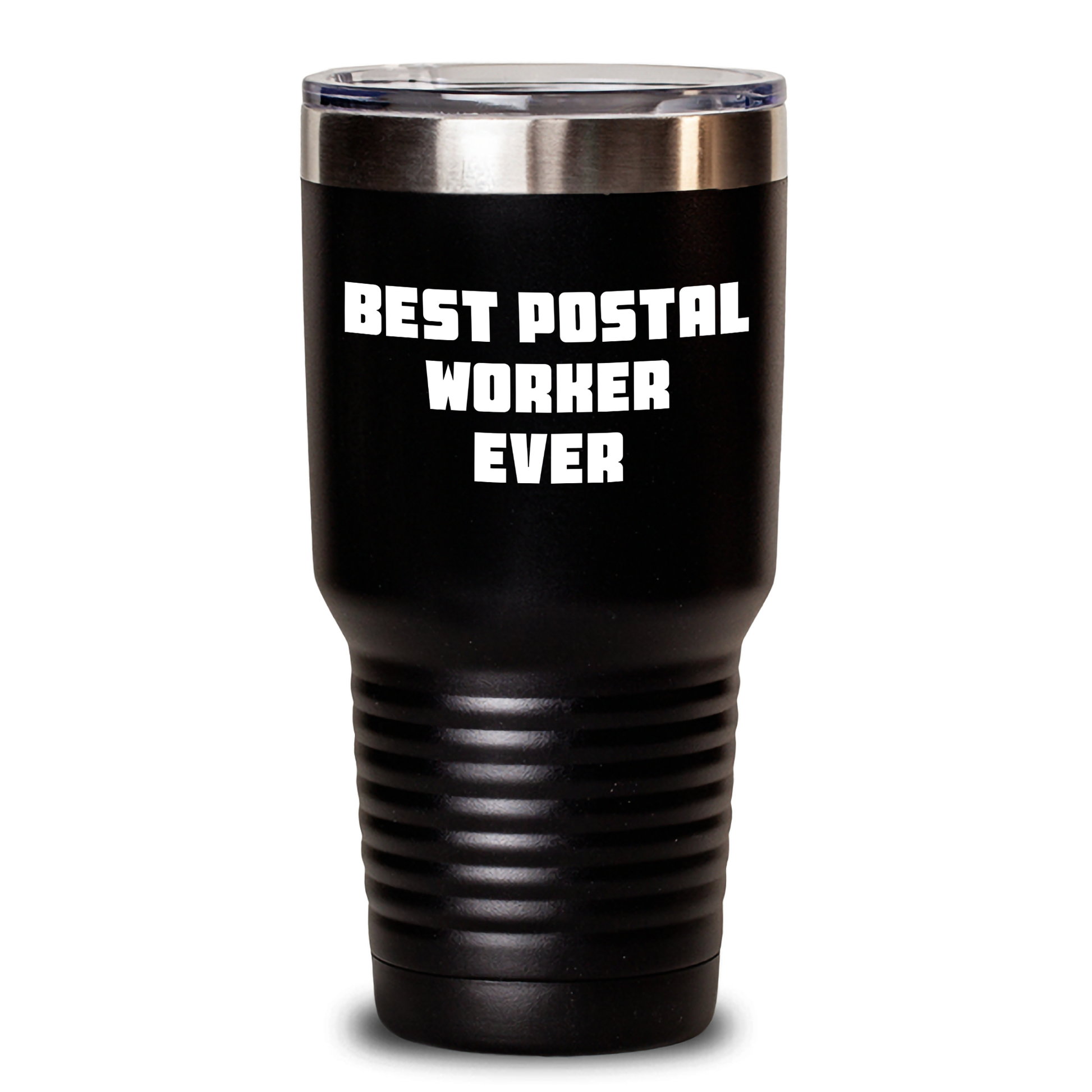 Funny Postal Worker Gifts, Best Postal Worker Ever, 20oz or 30oz Stainless Steel Tumbler, Gifts from Men, Women, and Friends for the Best Postal Worker, Unique Father's Day Unique Gifts - Main