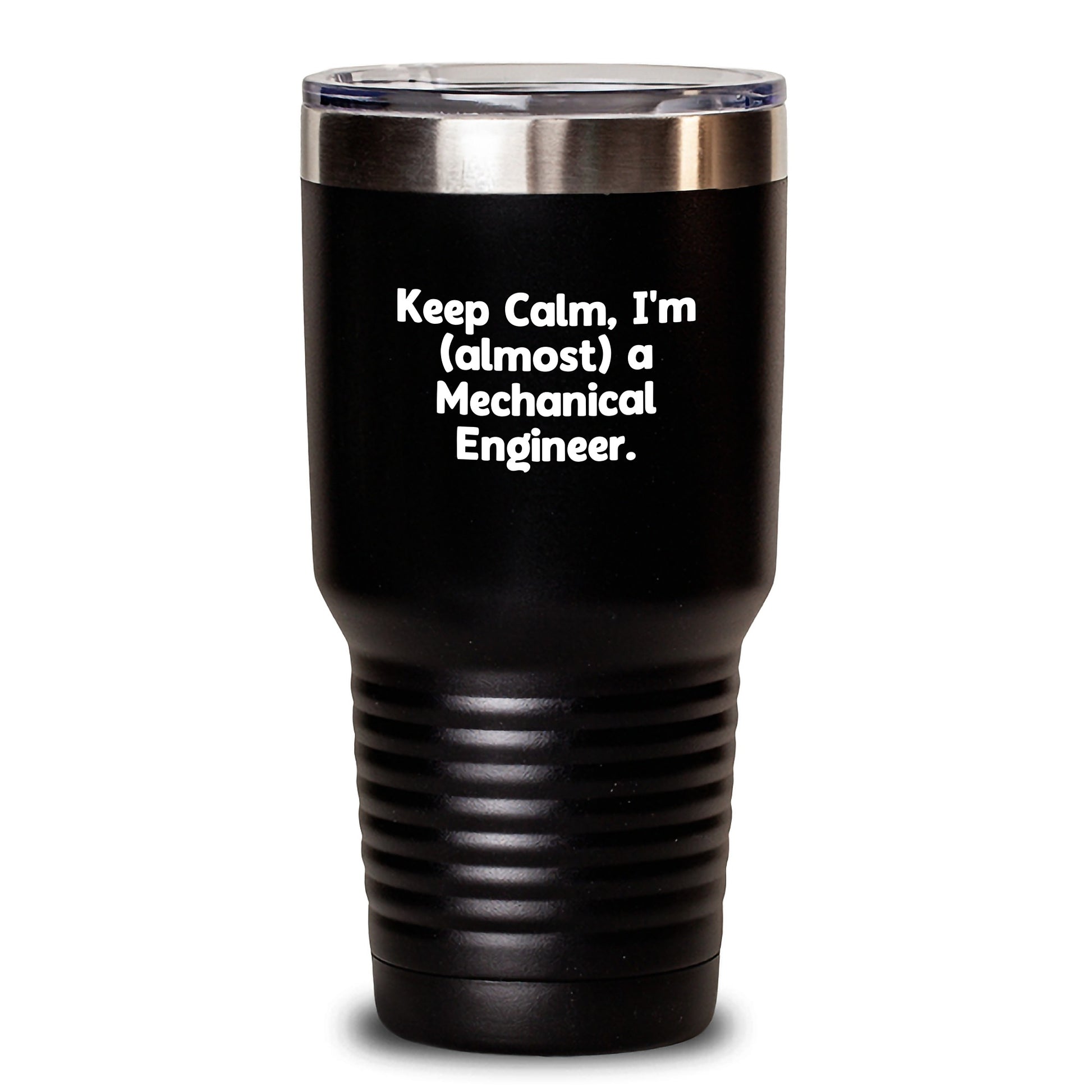 Gifts from Friends for Mechanical Engineers, Keep Calm I'm (almost) A Mechanical Engineer Tumbler, Birthday Unique Gifts - Main
