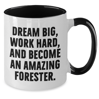 Forester Gifts from Friends and Family - Funny Quote Two Tone Coffee Mug for Mother's Day