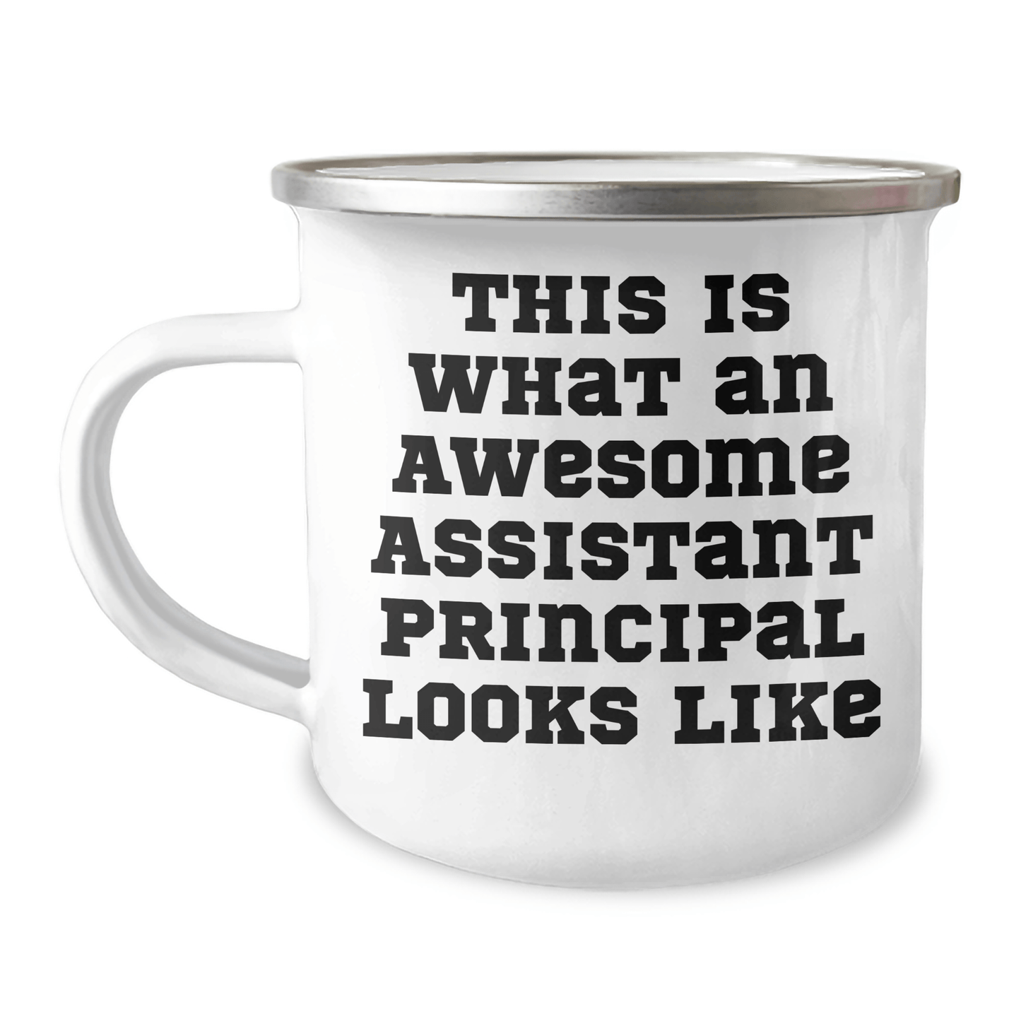 Gifts from Friends and Family for Awesome Assistant Principals - Funny Camping Mug, 'This Is What An Awesome Assistant Principal Looks Like' Quote, Father's Day Unique Gifts 12oz / White