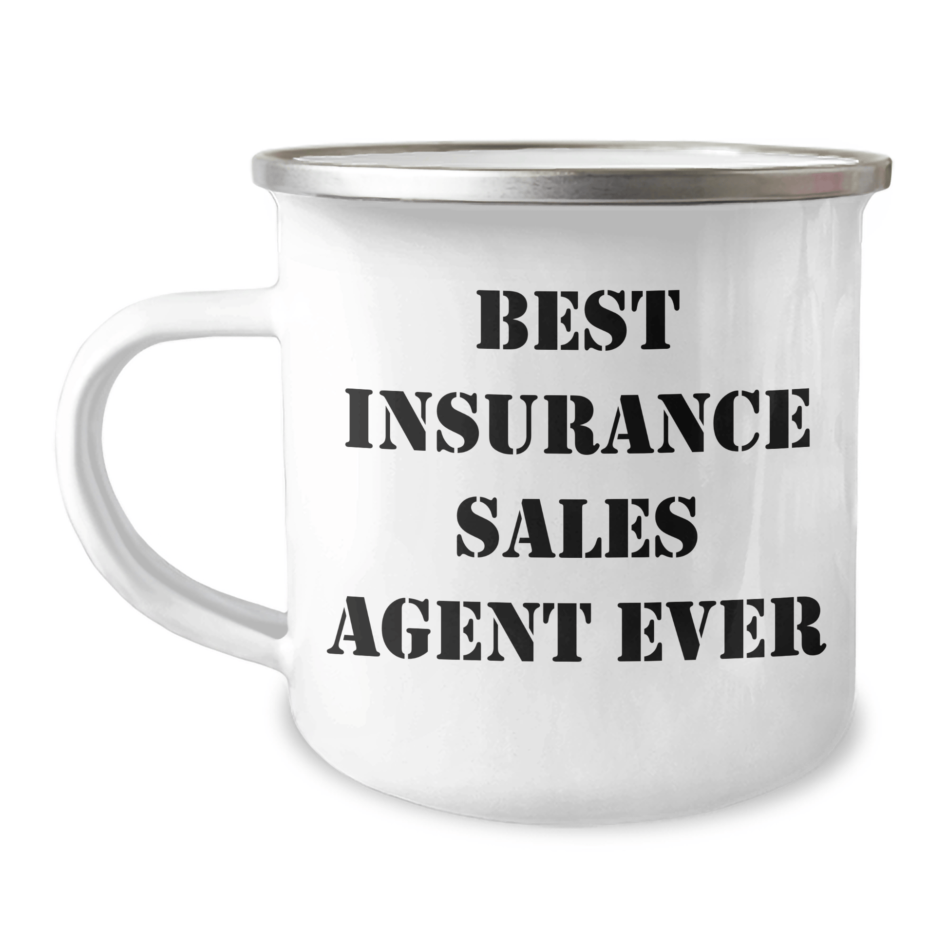 Insurance Sales Agent Gifts from Men - Best Insurance Sales Agent Ever Camping Mug for Mother's Day 12oz / White