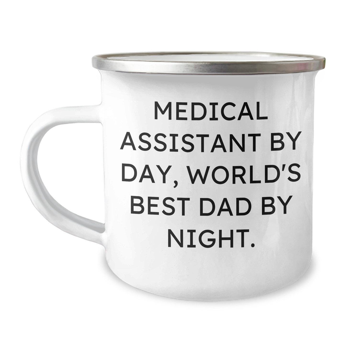 Medical Assistants by Day, World's Best Dads by Night, Funny Camping Mug Gifts from Friends to Family, Father's Day Unique Presents - Image 1