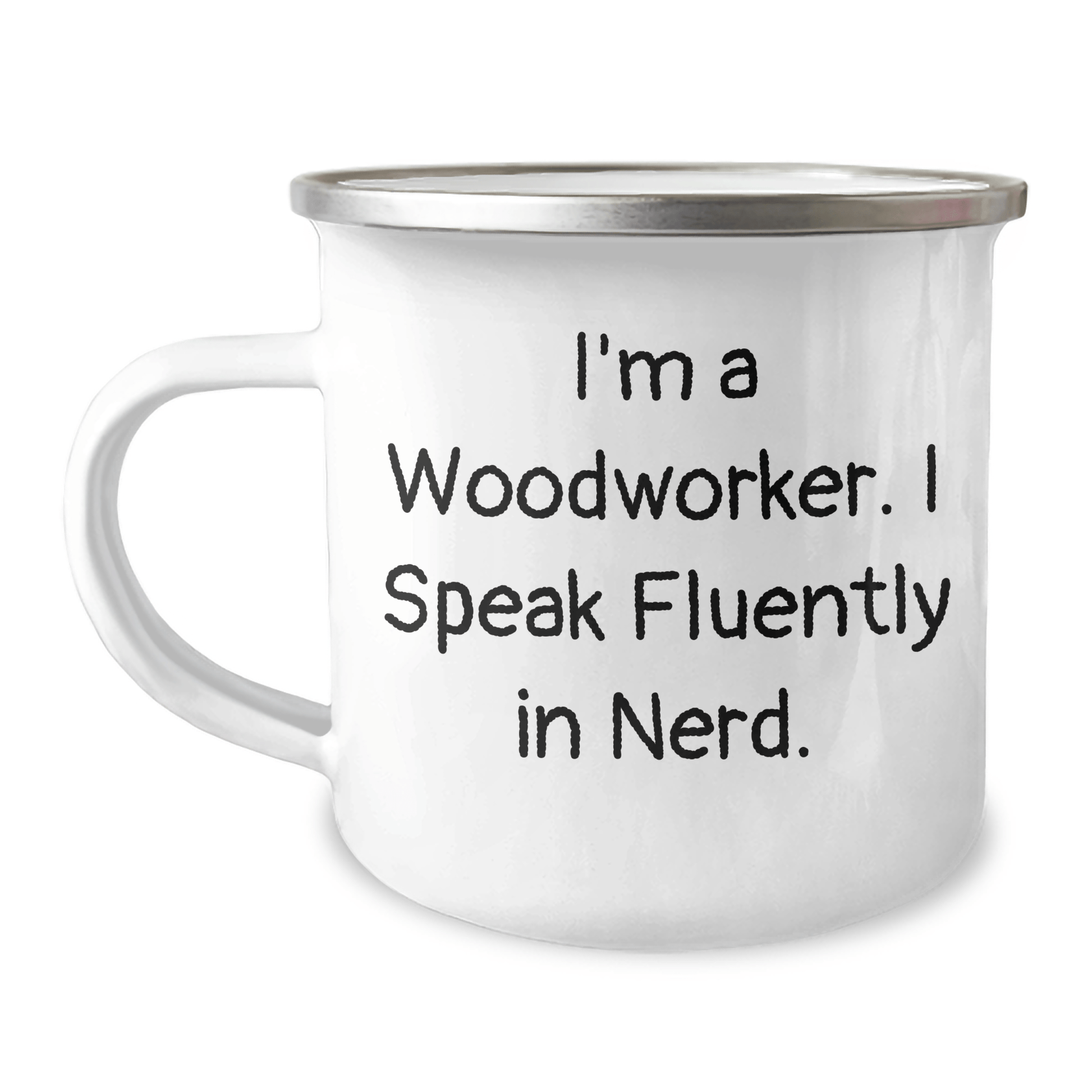 Woodworker's geniusiness, Camping Mugs, Funny Quote Gifts from Men to Woodworkers, Father's Day Unique Gifts 12oz / White