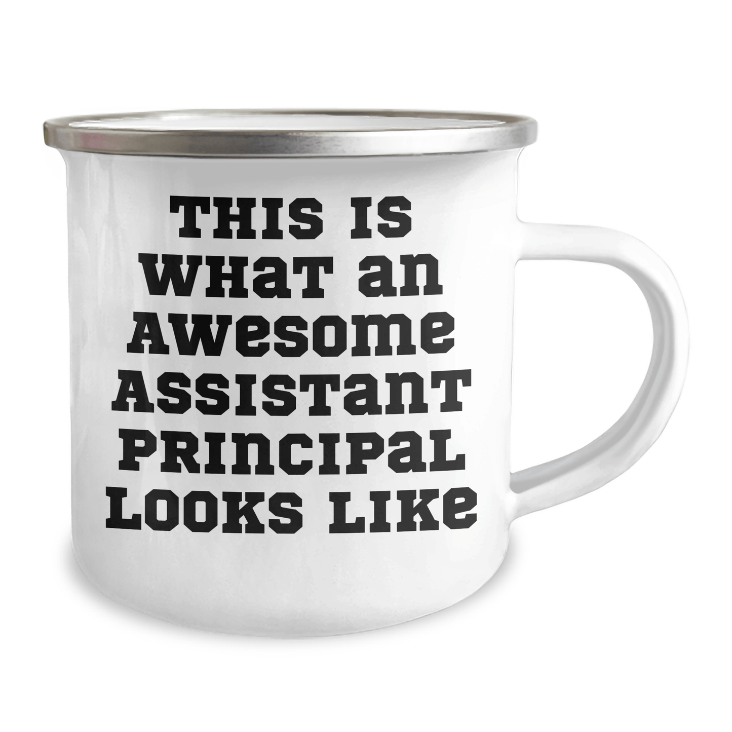 Gifts from Friends and Family for Awesome Assistant Principals - Funny Camping Mug, 'This Is What An Awesome Assistant Principal Looks Like' Quote, Father's Day Unique Gifts 12oz / White
