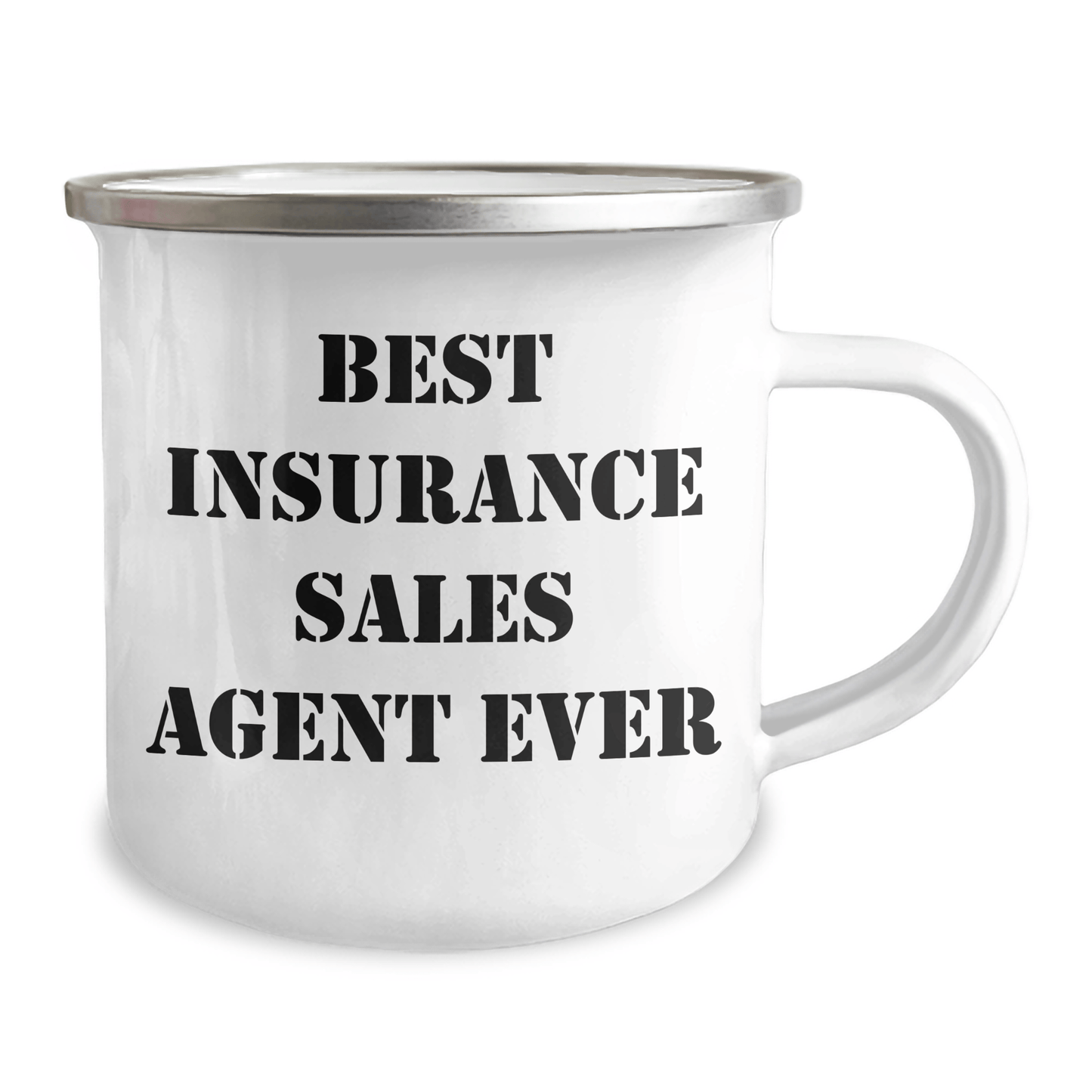 Insurance Sales Agent Gifts from Men - Best Insurance Sales Agent Ever Camping Mug for Mother's Day 12oz / White