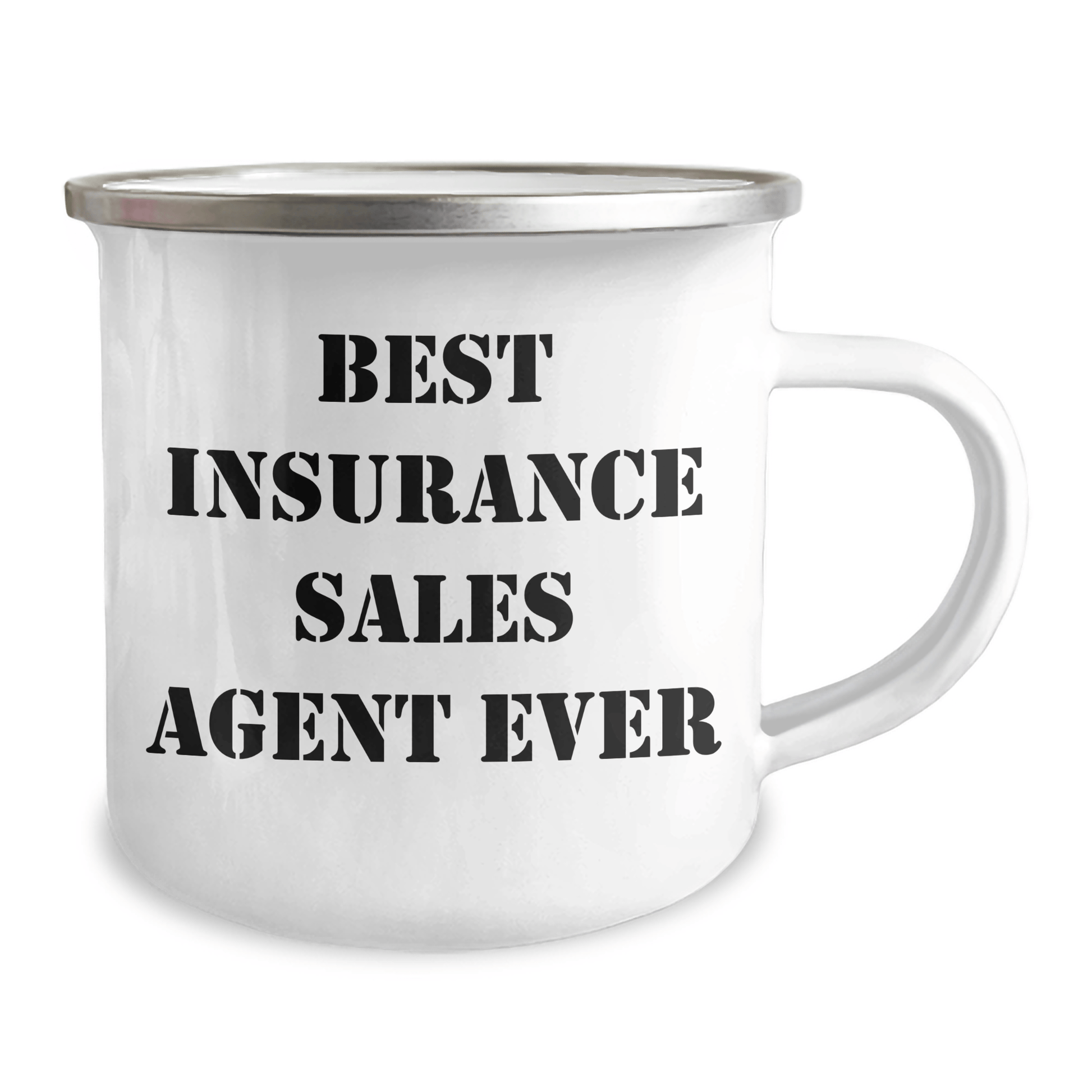 Insurance Sales Agent Gifts from Men - Best Insurance Sales Agent Ever Camping Mug for Mother's Day 12oz / White