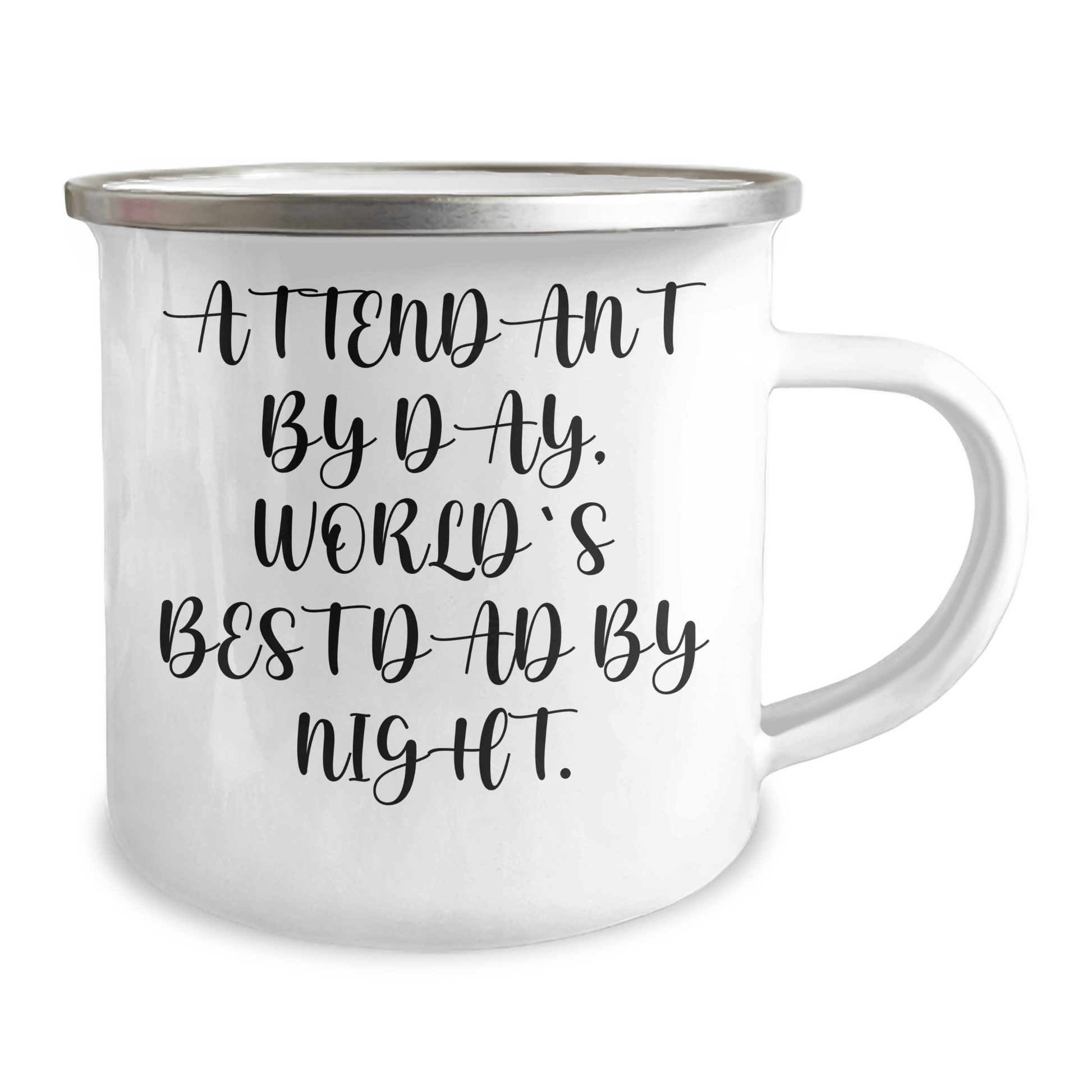 Attendant Gifts By Day, Funny Camping Mug By Night - Father's Day Unique Gifts from Men to Attendants 12oz / White