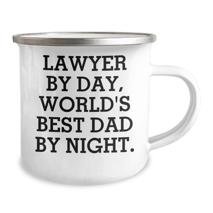 Lawyer Gifts, Funny Quote, Camping Mug for Father's Day, Gifts from Men to Lawyer 12oz / White