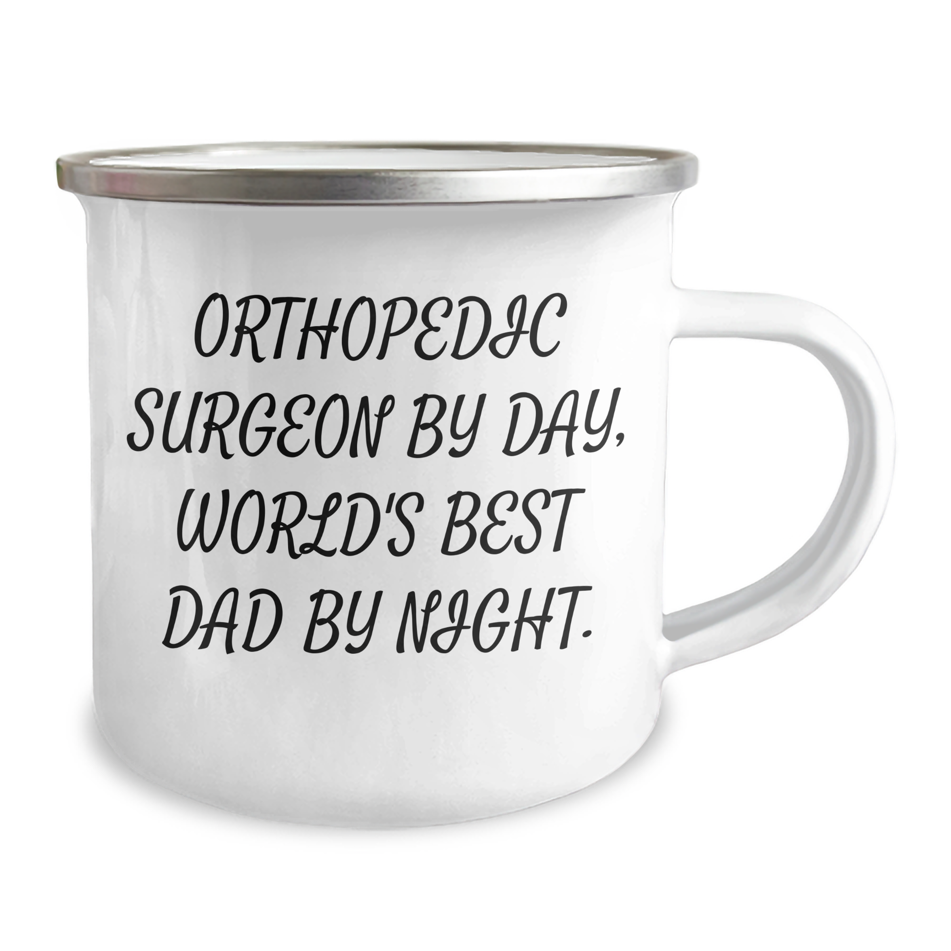 Orthopedic Surgeon Gifts, Funny Camping Mug for World's Best Dad, Gifts from Family for Orthopedic Surgeon By Day, World's Best Dad By Night., Gifts for Orthopedic Surgeon - Image 2