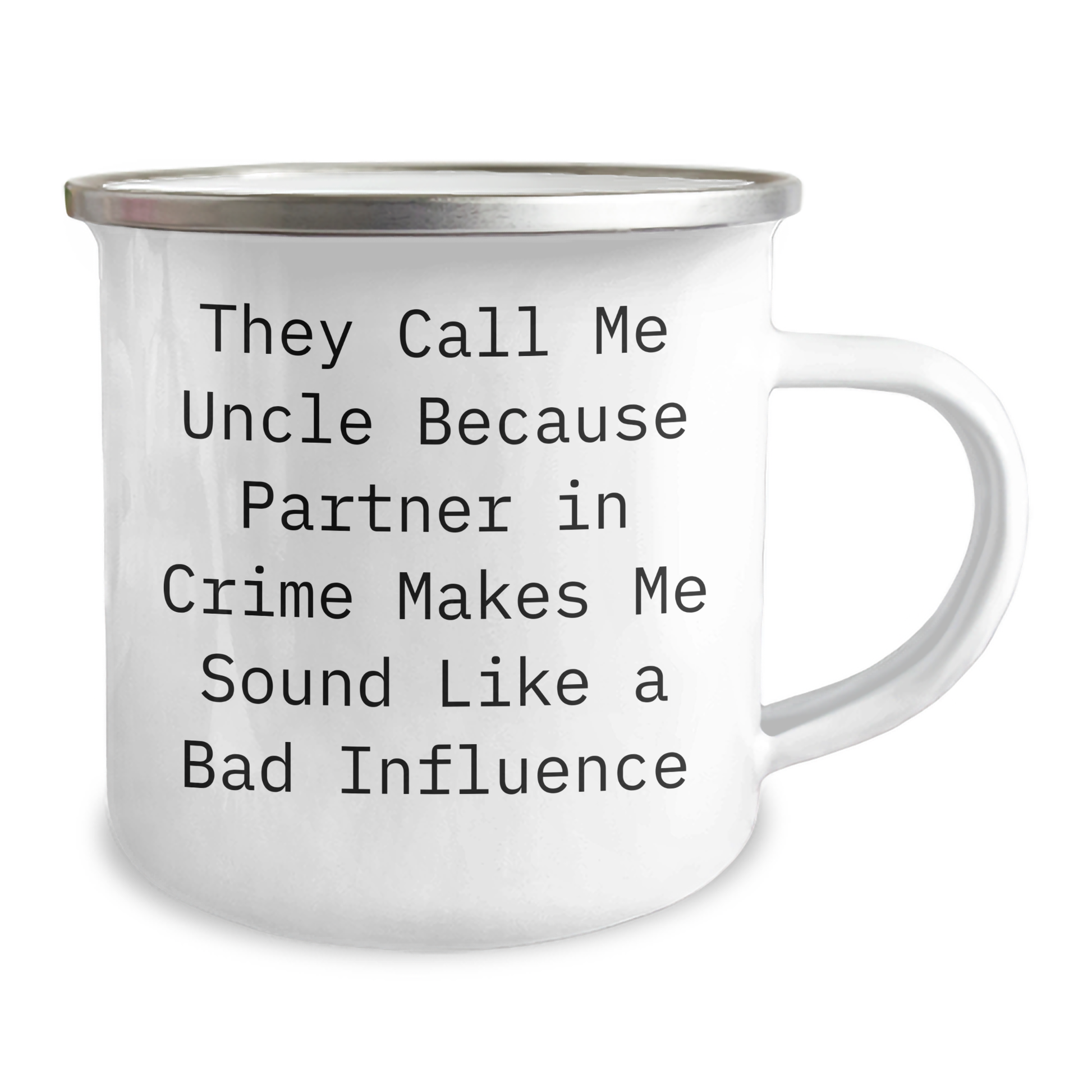 Uncle's Bad Influence Camping Mug, Funny Gift from Friends, Unique Uncle Gifts for Father's Day - Image 2