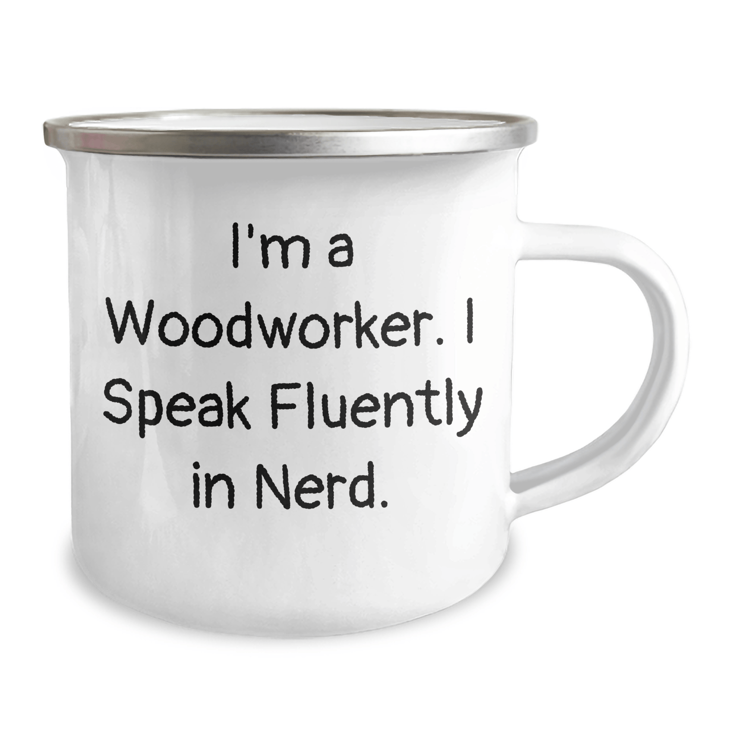 Woodworker's geniusiness, Camping Mugs, Funny Quote Gifts from Men to Woodworkers, Father's Day Unique Gifts 12oz / White
