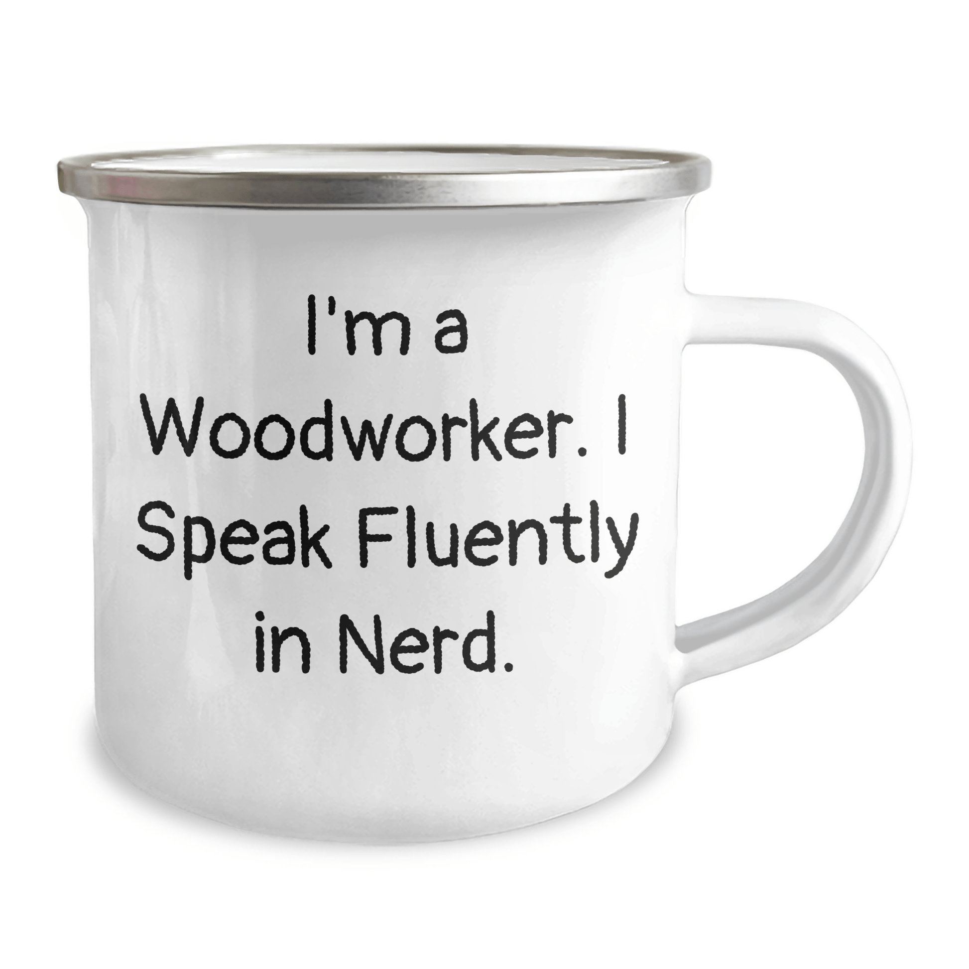 Woodworker's geniusiness, Camping Mugs, Funny Quote Gifts from Men to Woodworkers, Father's Day Unique Gifts 12oz / White