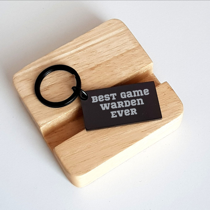 Funny Game Warden Quotes Gifts from Friends to Best Game Warden Ever Keychain for Men - Unique Father's Day Unique Gifts - Image 2