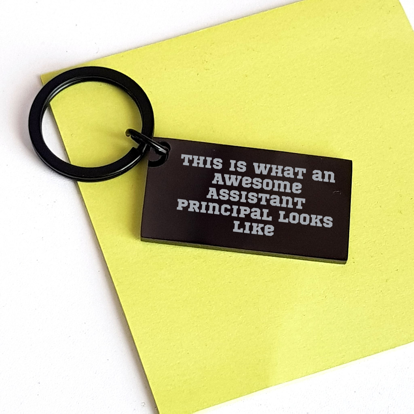 Funny Assistant Principal Gifts, Inspirational Keychain, Gifts from Men to Assistant Principal, Father's Day Unique Gifts for Him - Image 3