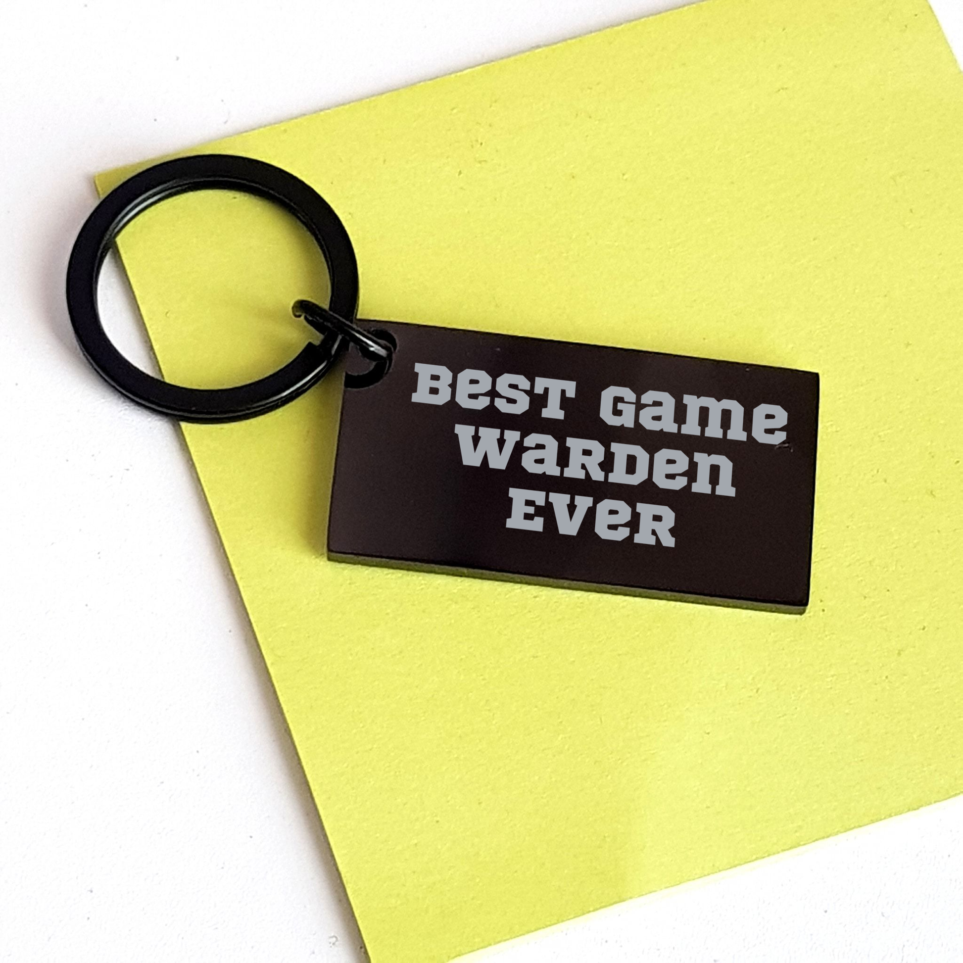 Funny Game Warden Quotes Gifts from Friends to Best Game Warden Ever Keychain for Men - Unique Father's Day Unique Gifts - Image 3