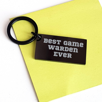 Funny Game Warden Quotes Gifts from Friends to Best Game Warden Ever Keychain for Men - Unique Father's Day Unique Gifts - Image 3