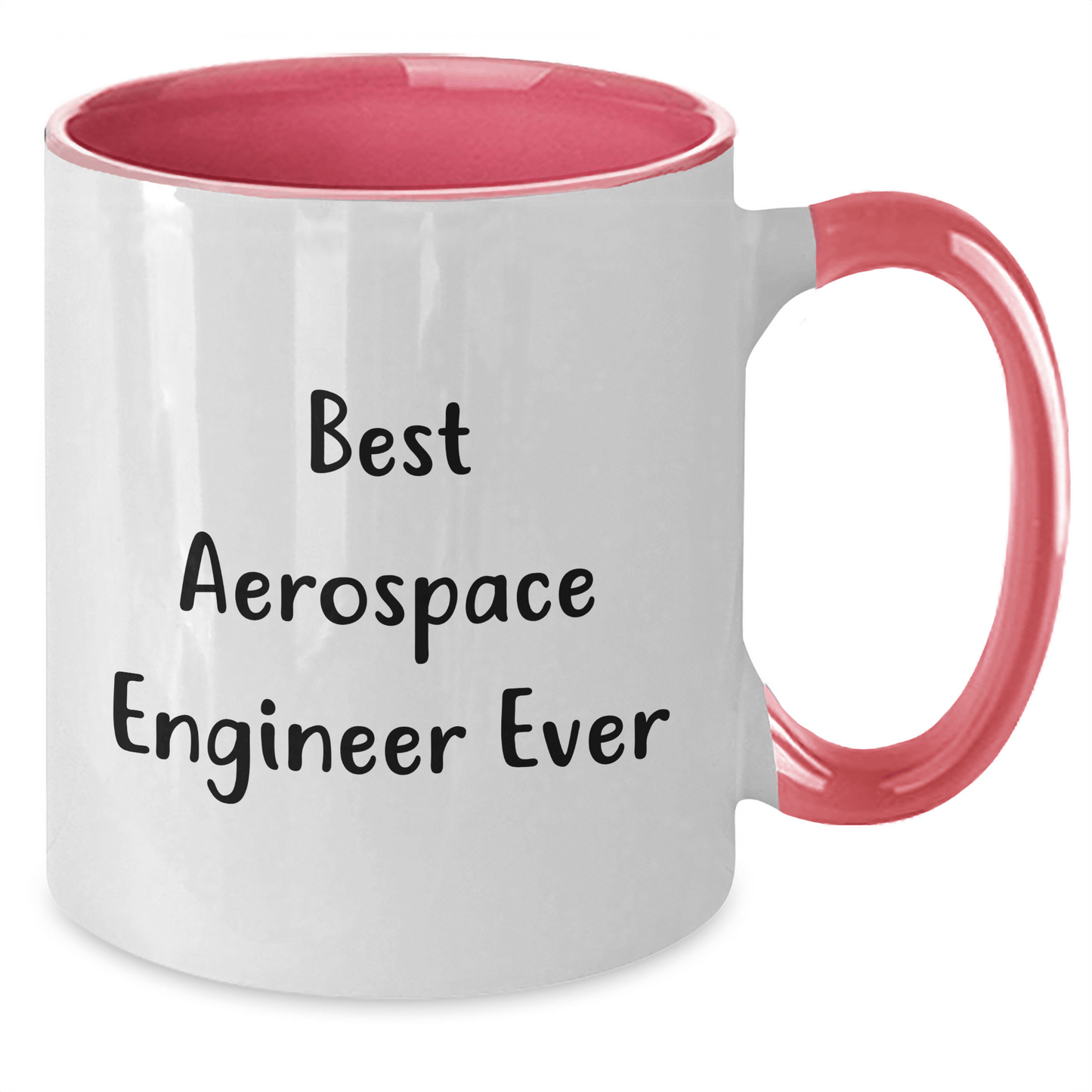 Funny Best Aerospace Engineer Ever Gifts for Men from Family on Father's Day, Two Tone Coffee Mug, 11oz Ceramic Microwave and Dishwasher Safe