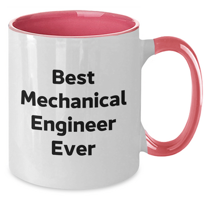 Funny Mechanical Engineer Gifts, Best Ever Quote, Two Tone Coffee Mug for Him, Gifts from Friends, Unique Father's Day Present - Additional