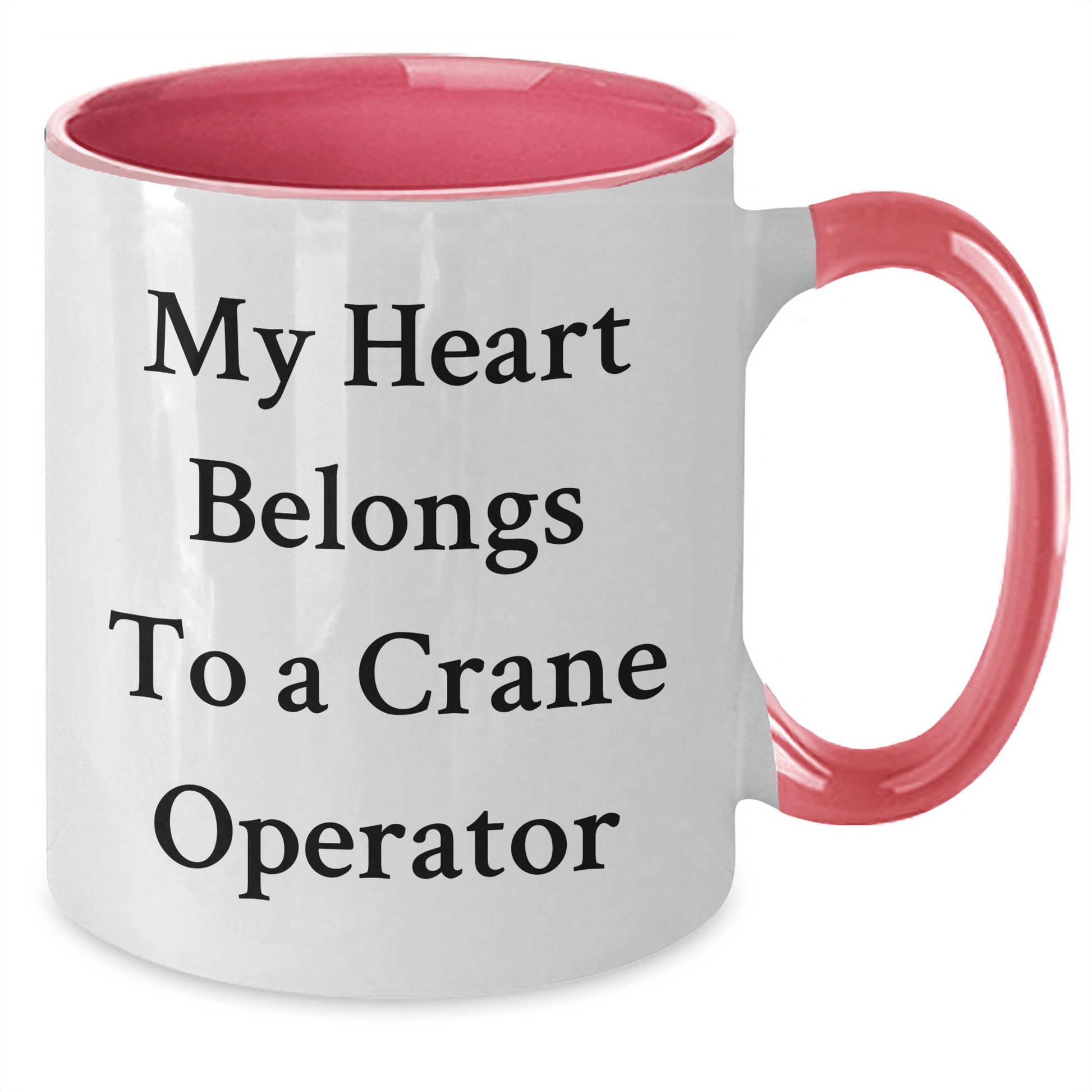 Crane Operator Gifts from Men, Funny Quote Mugs for Mother's Day Unique Gifts, Two Tone Coffee Mug for Him, Her, Friends, Family, Gifts for Crane Operator, Husband, Sweetheart