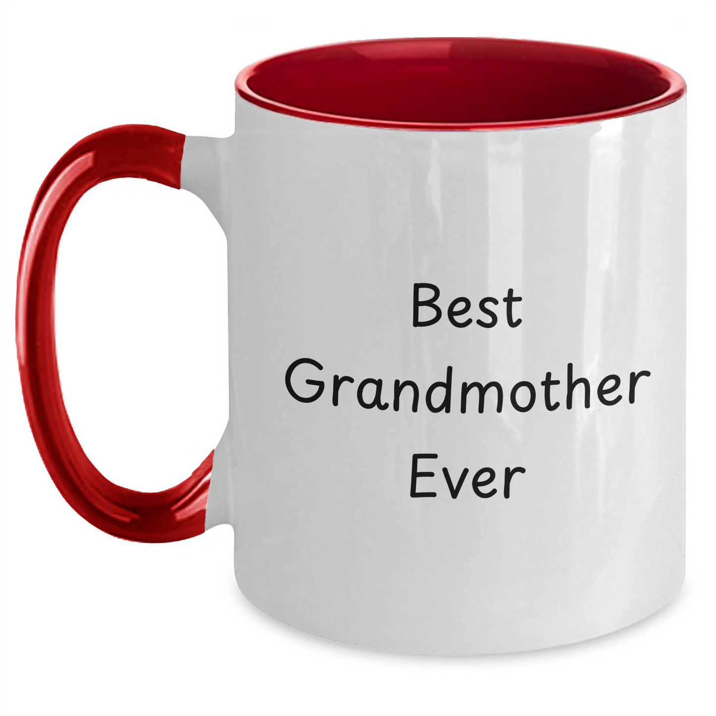 Funny Grandmother Gifts for Dad - Best Grandmother Ever Quote Two Tone Coffee Mug, Gifts from Family, Gifts for Grandmother - Main