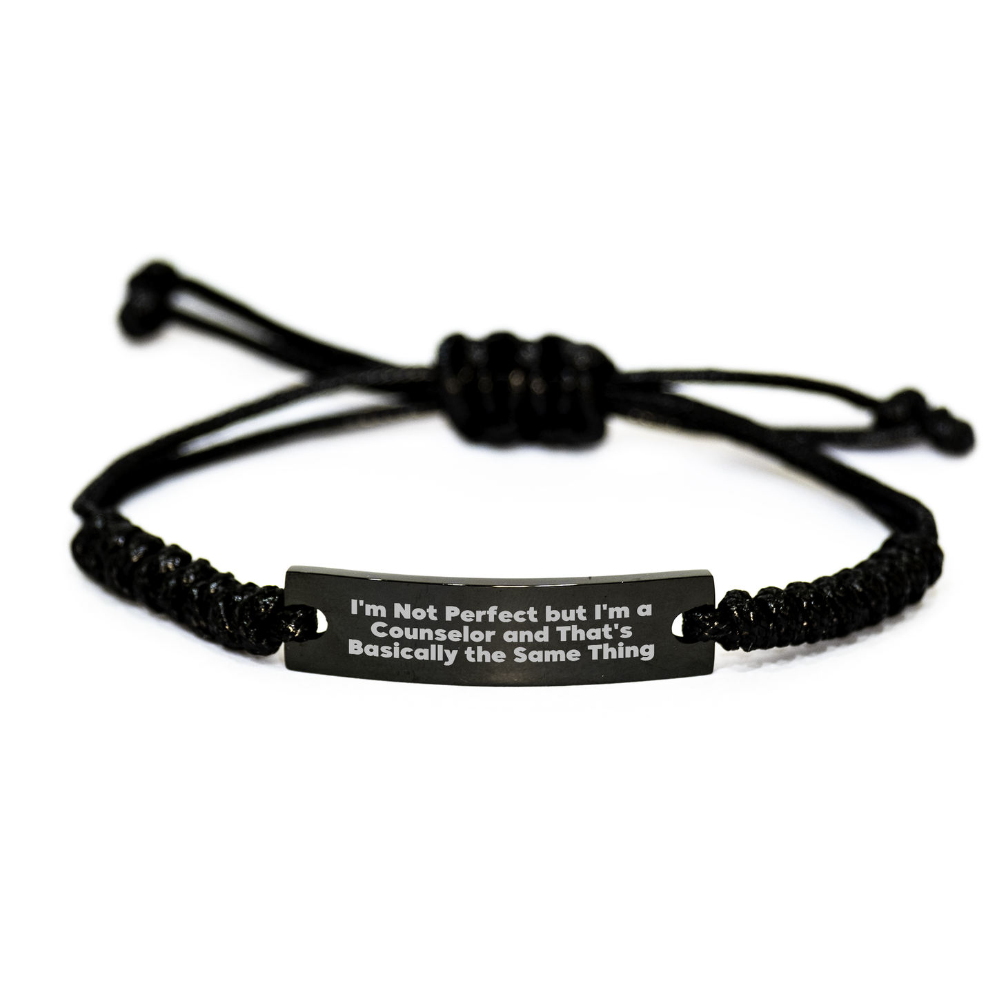 Counselor Gifts Funny Quote Rope Bracelet from Friends for Father's Day Unique - Image 1