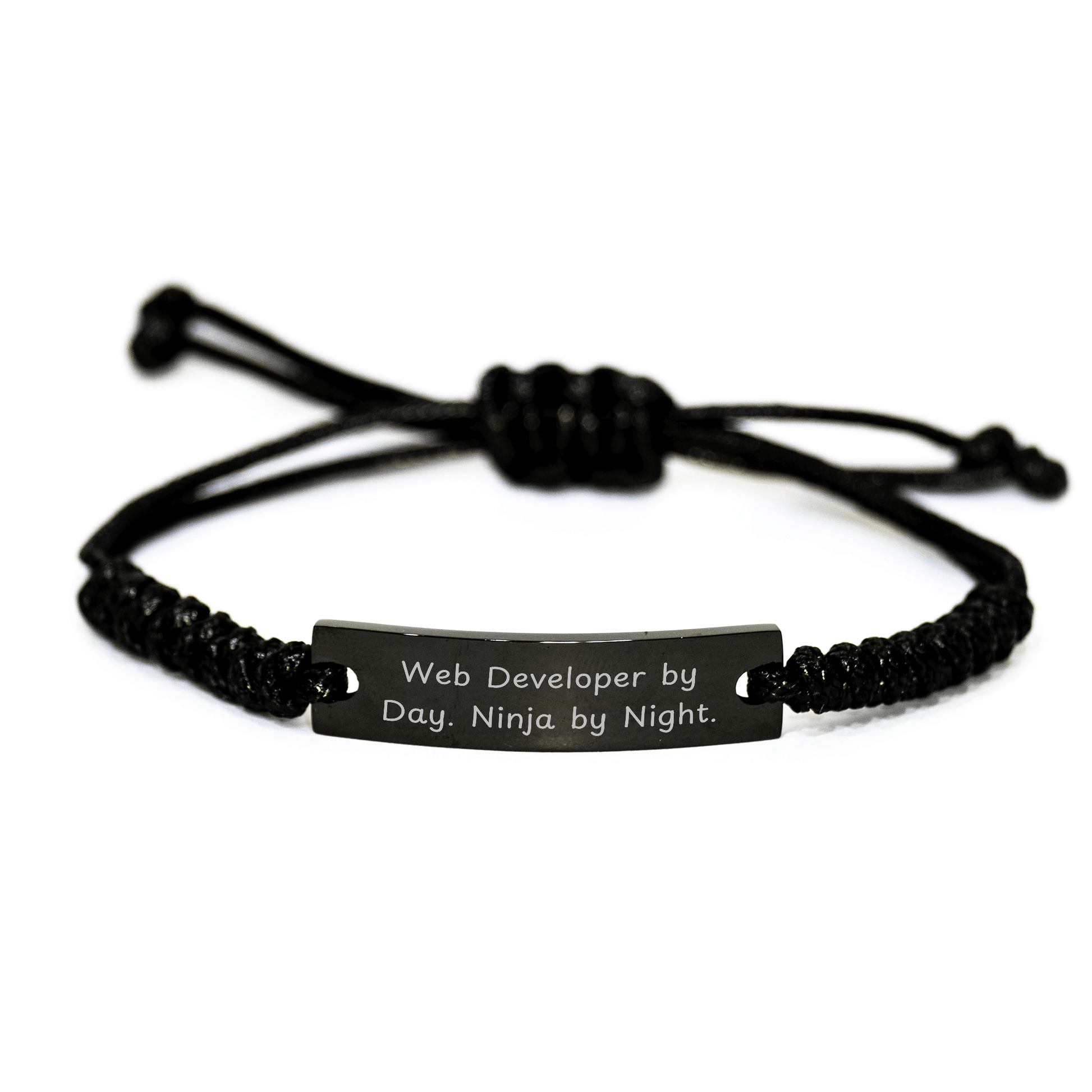Web Developer By Day Ninja By Night Funny Rope Graduation Gifts for Men Women Friends Coworkers Family small / Black