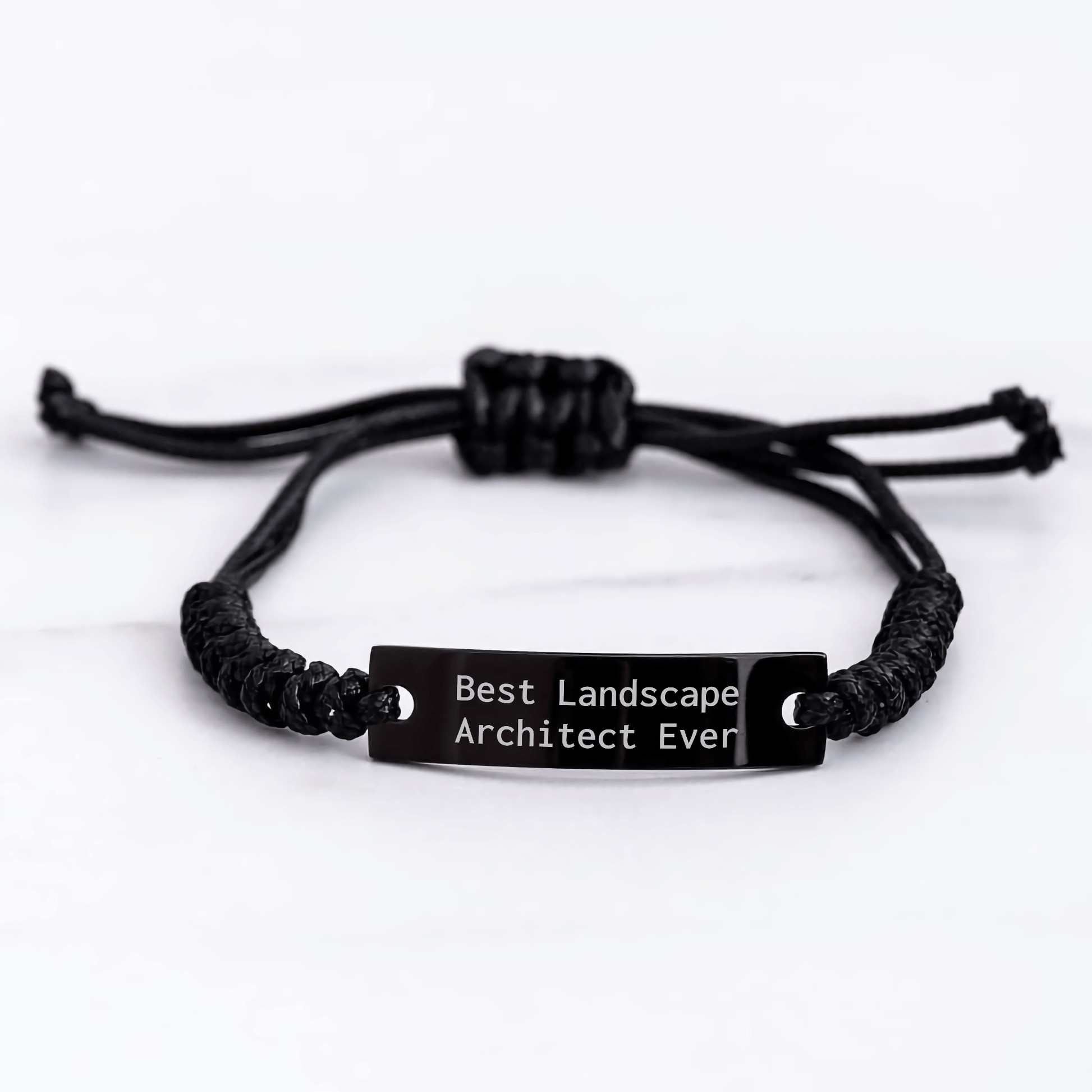 Funny Quote Best Landscape Architect Ever Gifts from Friends for Mother's Day Rope Jewelry small / Black