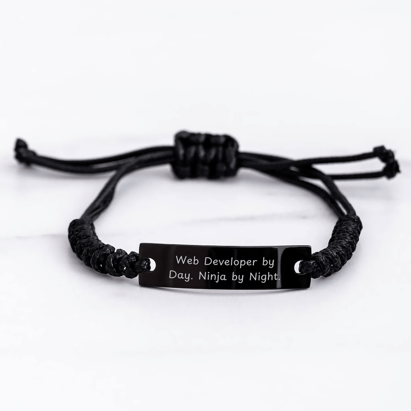 Web Developer By Day Ninja By Night Funny Rope Graduation Gifts for Men Women Friends Coworkers Family small / Black
