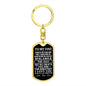 To My Dad Dog Tag Keychain - Gift for Dad from Son - The Man - Father's Day Birthday Christmas