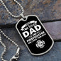I Have Two Titles Dad and Firefighter And I Rock Them Both Dog Tag Necklace - Fathers Day Gift for Fireman - Firefighter Birthday Gift