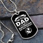 I Have Two Titles Dad and Electrician And I Rock Them Both Dog Tag Necklace - Fathers Day Gift for Electrician - Electrician Birthday Gift